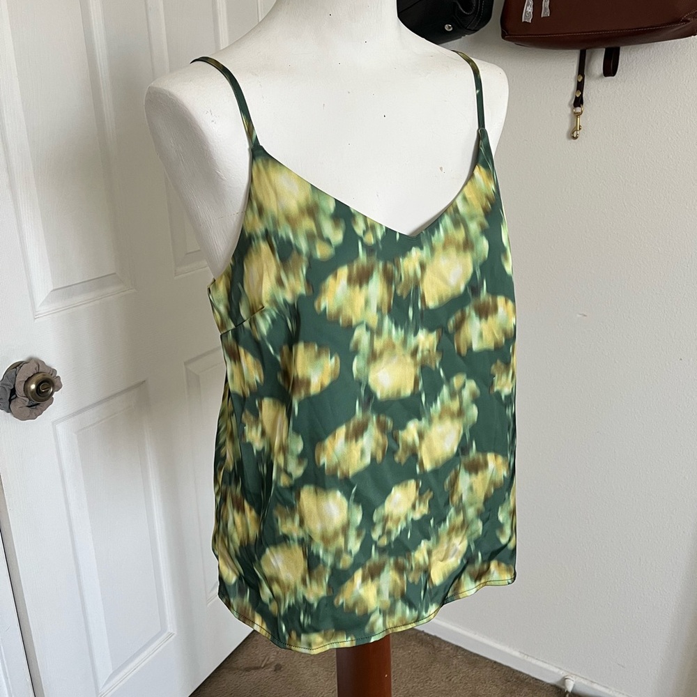 Floral Green Camisole Top